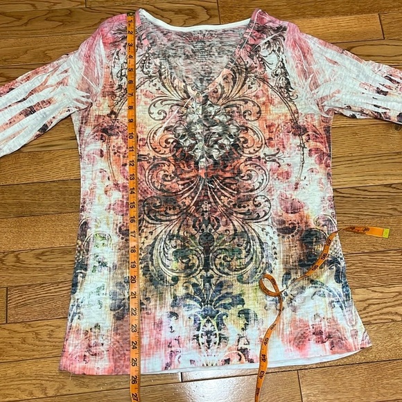 Sundance Long Sleeve Grunge Tee Size Medium - Picture 7 of 7